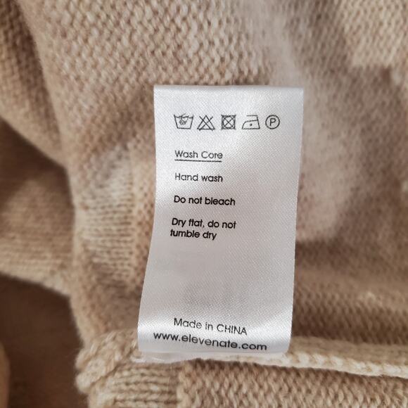 State of Elevenate Womens 100% Lambswool Sweater Size L Aztec Tribal Nordic Knit - Picture 11 of 13